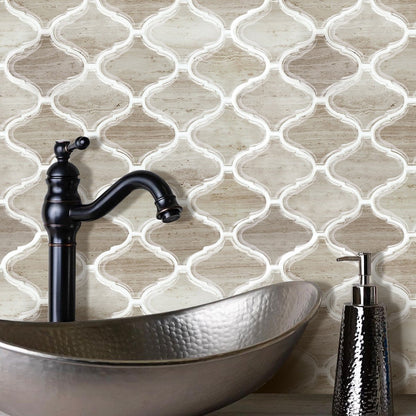 Lantern Brown Marble Vinyl Tile by Vivid Tiles | Souqify
