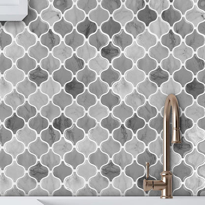 Lantern Grey Marble Vinyl Tile by Vivid Tiles | Souqify