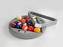 Leather Billiard Game Set 36.3 x 8.5 cm ; 14.3 x 3.3 (cm) by Admiral World Sports - IMPATIA | Souqify