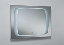 LED mirror with ARF5 clock by SANIBAÑO | Souqify