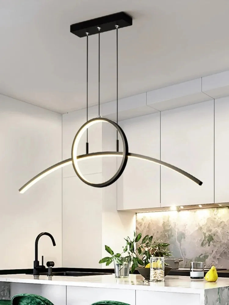 LED Modern Minimalist Light Dining Room Creative Personality Style Dining Table Bar Counter Study Room Light Fixtures by Zhongsan | Souqify