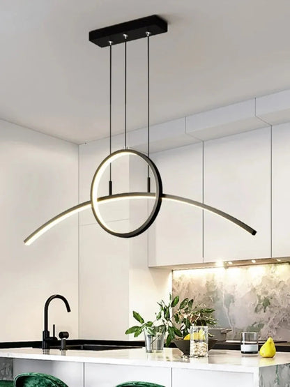 LED Modern Minimalist Light Dining Room Creative Personality Style Dining Table Bar Counter Study Room Light Fixtures by Zhongsan | Souqify