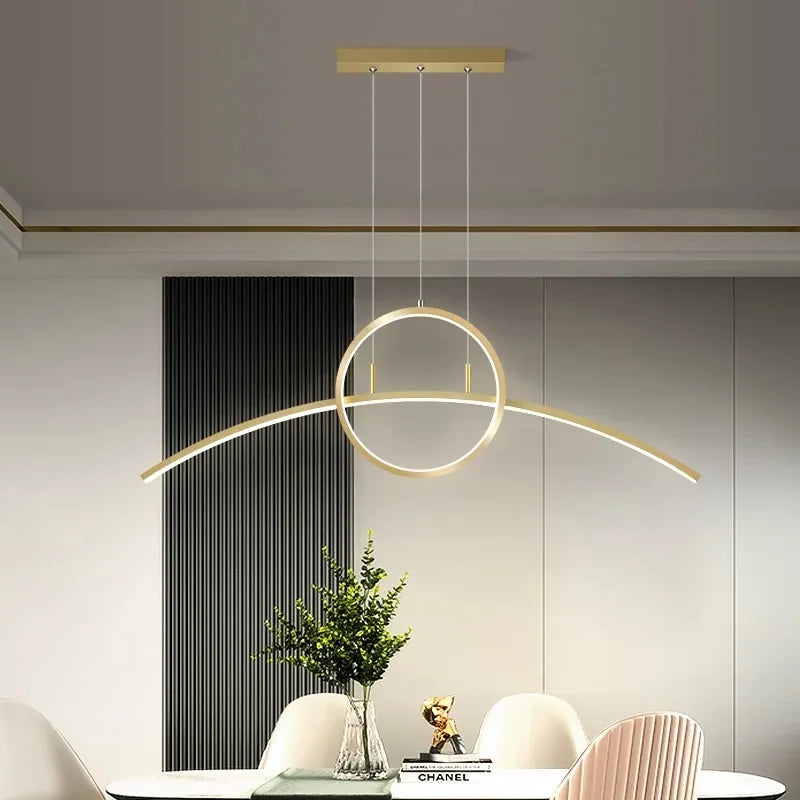 LED Modern Minimalist Light Dining Room Creative Personality Style Dining Table Bar Counter Study Room Light Fixtures by Zhongsan | Souqify
