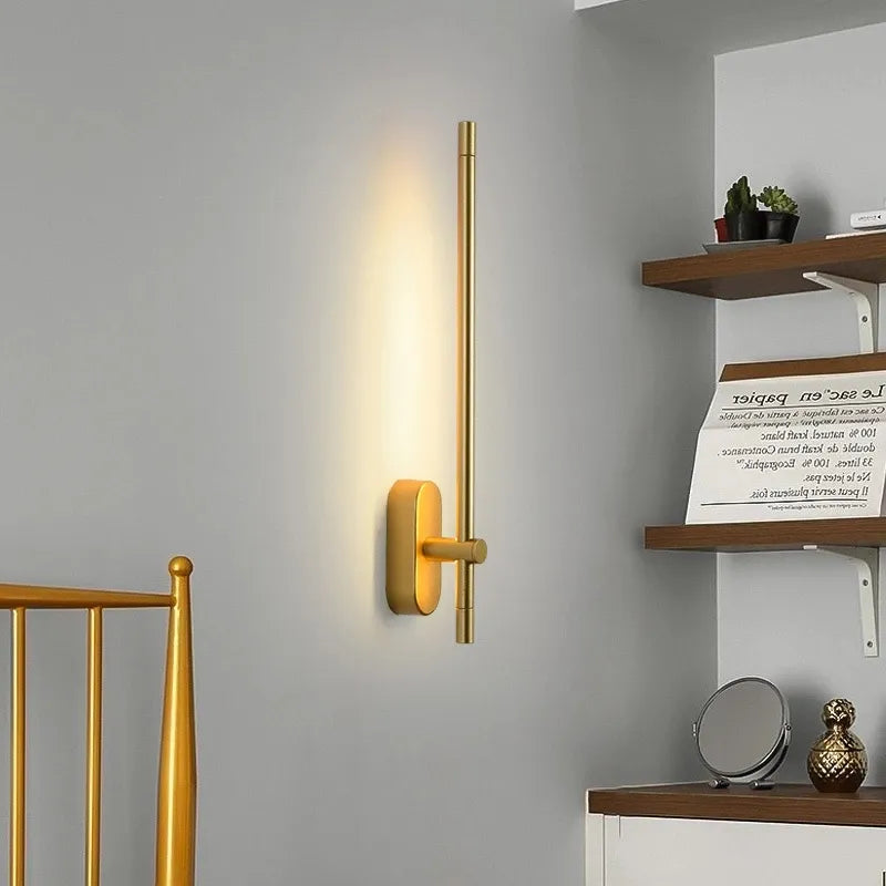 LED Simple Wall Lamp Long Strip Atmosphere Lamp Background Wall Lamp Decoration Modern Staircase Aisle Bedroom Bedside Light by Zhongsan | Souqify