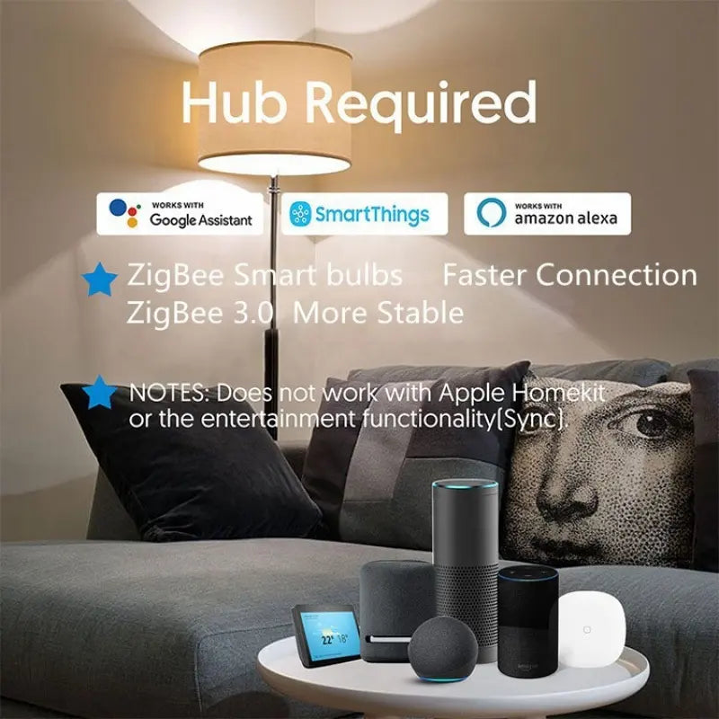 LED Smart Bulb Doodle Smart Alexa Google SmartThings voice control LED Light by Zhongsan | Souqify