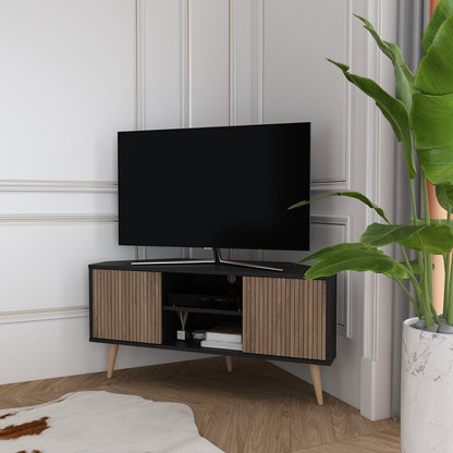 Lesson TV Unit Black Alina by DECOROTIKA | Souqify