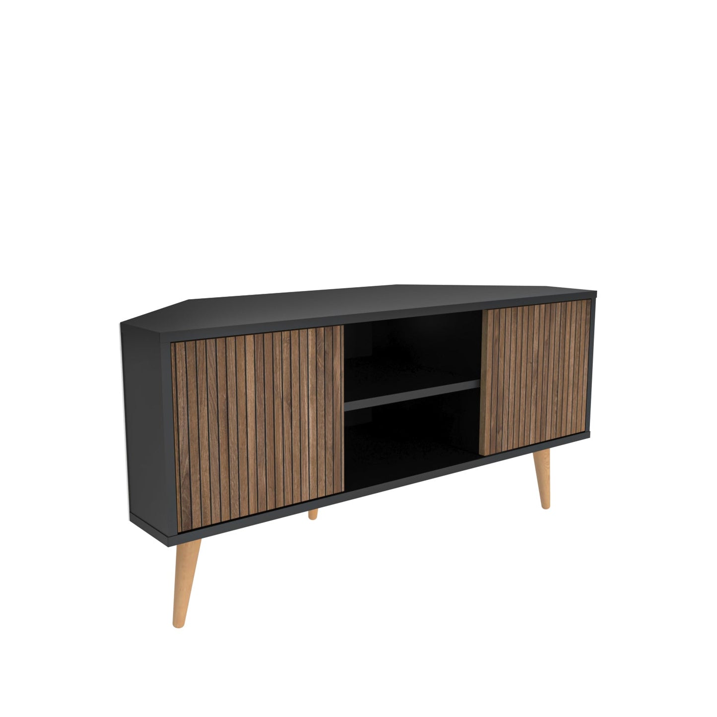 Lesson TV Unit Black Alina by DECOROTIKA | Souqify