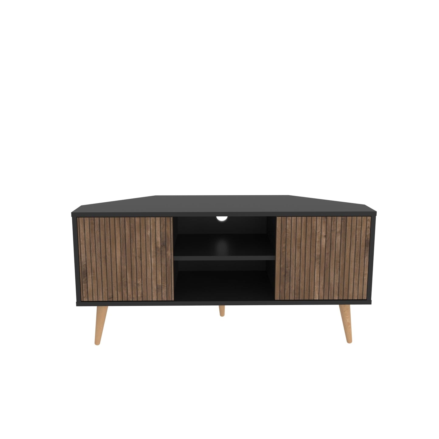 Lesson TV Unit Black Alina by DECOROTIKA | Souqify