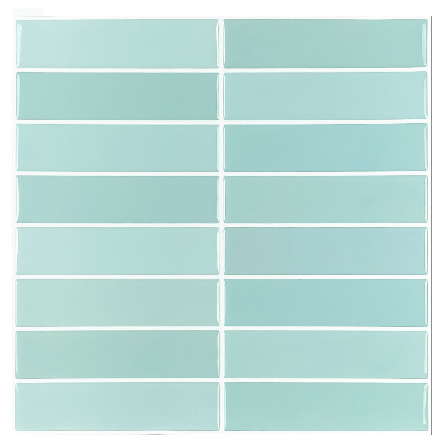 Light Green Stacked Vinyl Wall Tile T80559 by Vivid Tiles | Souqify