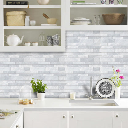 Light Green Stone Strip Vinyl Tile MT1031 by Vivid Tiles | Souqify