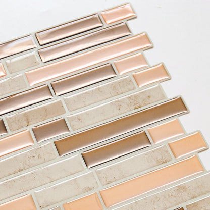Light Pink Stone Strip Vinyl Tile T80707 by Vivid Tiles | Souqify