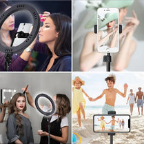 Live broadcast bracket fill light 10 inch mobile phone selfie beauty floor photography ring light anchor LED fill light by Zhongsan | Souqify