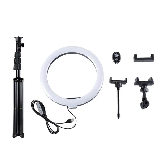 Live broadcast bracket fill light 10 inch mobile phone selfie beauty floor photography ring light anchor LED fill light by Zhongsan | Souqify
