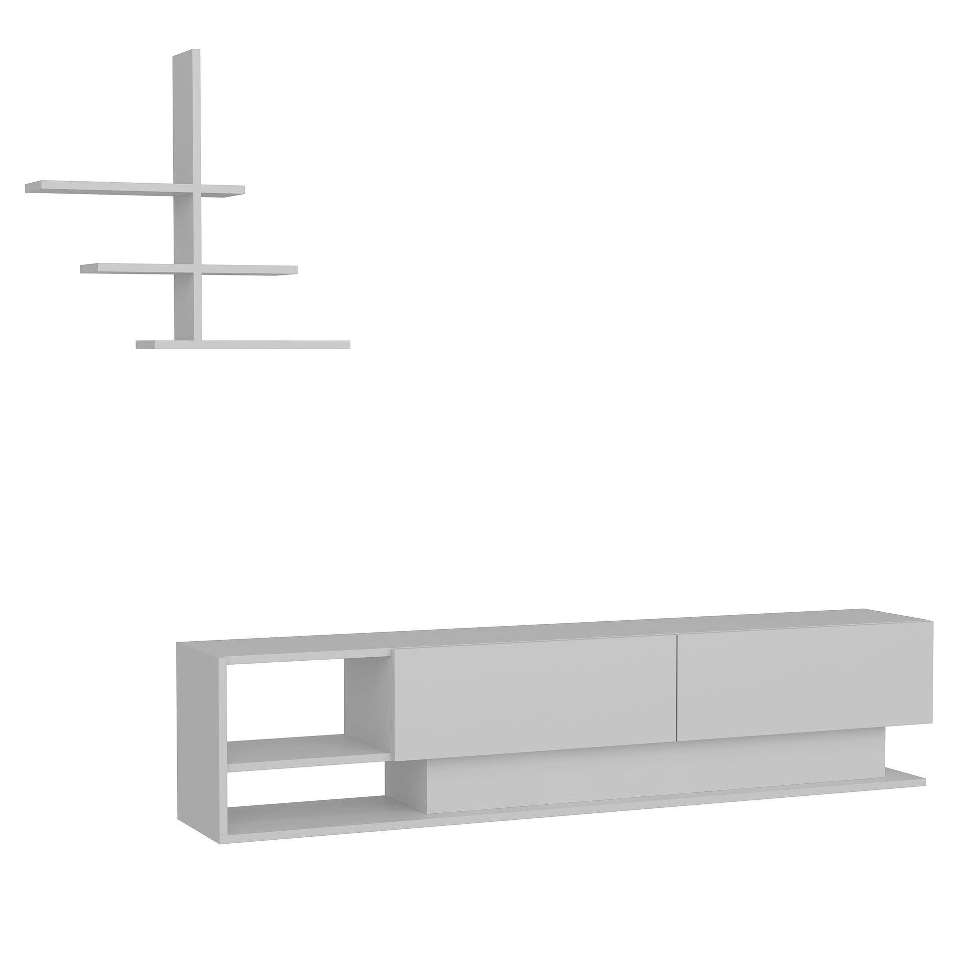 Liza TV Unit-White by DECOROTIKA | Souqify