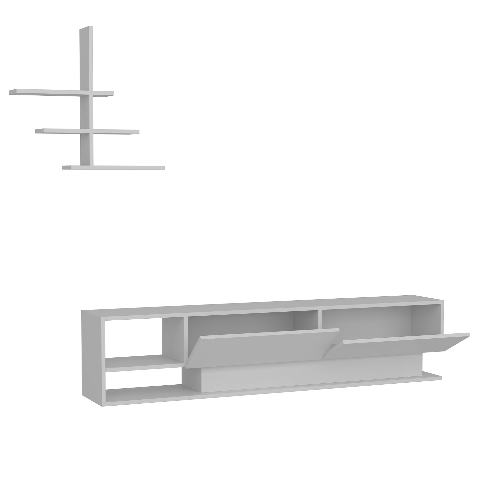 Liza TV Unit-White by DECOROTIKA | Souqify