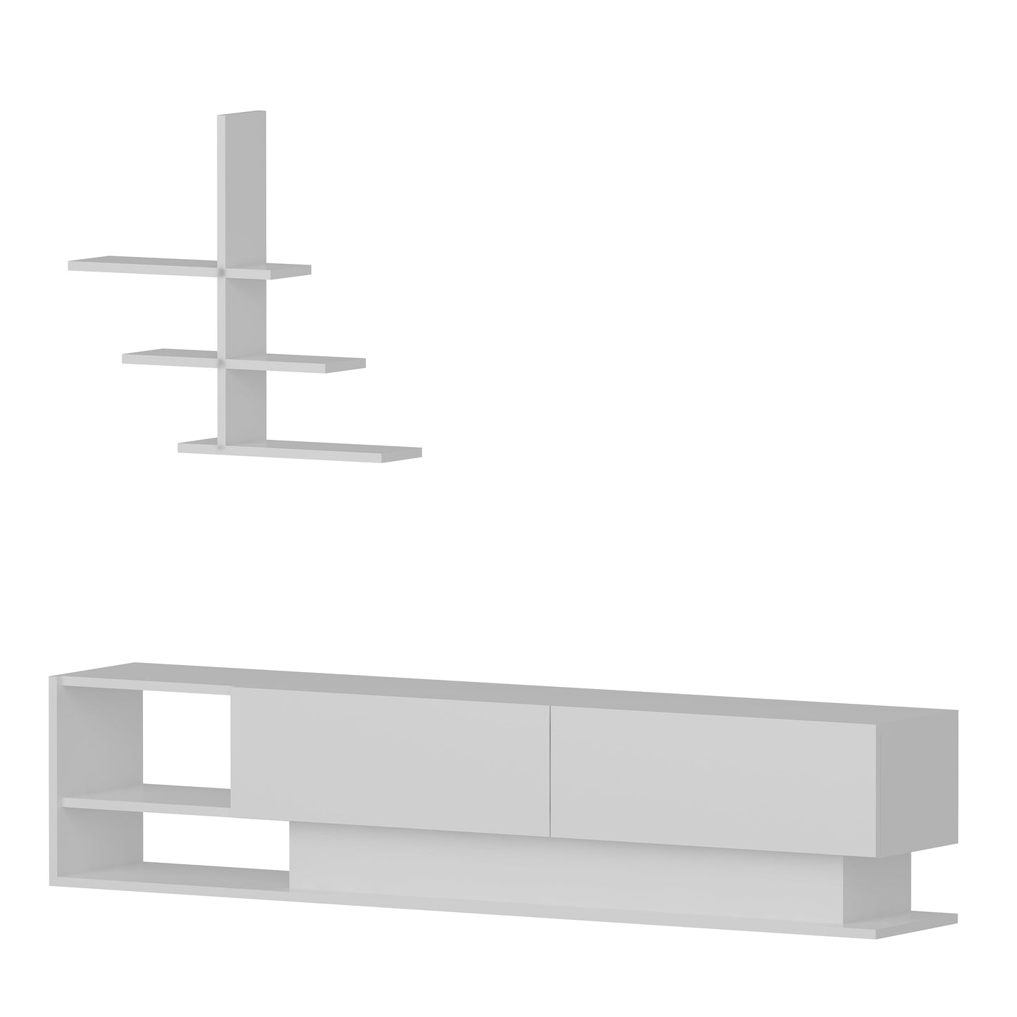 Liza TV Unit-White by DECOROTIKA | Souqify