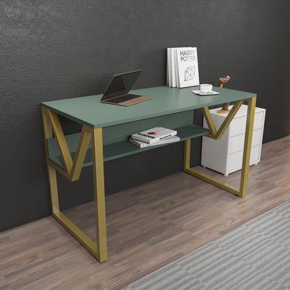 Lona Çal??ma Masas? Silva Gold Metal by DECOROTIKA | Souqify