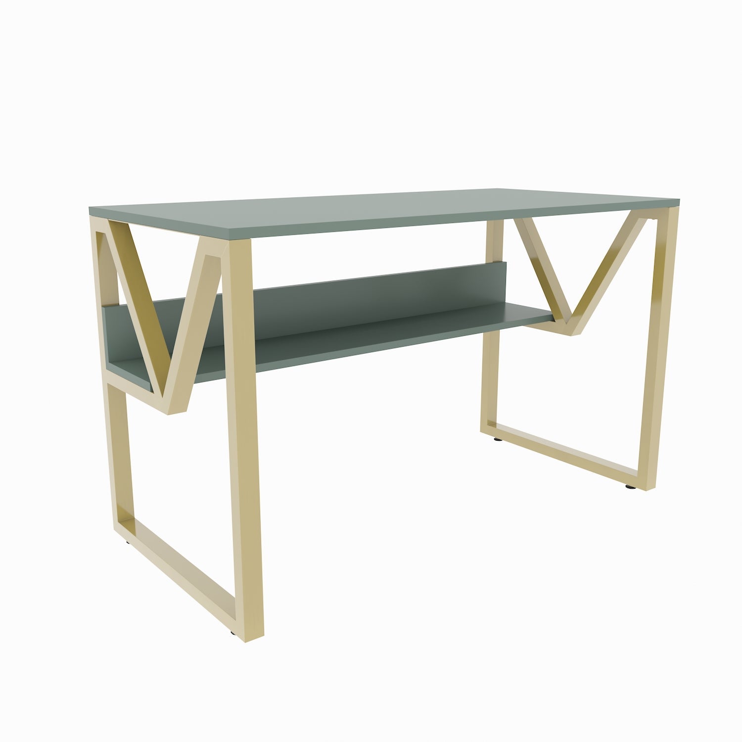 Lona Çal??ma Masas? Silva Gold Metal by DECOROTIKA | Souqify