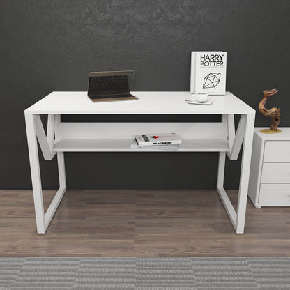 Lona Çal??ma Masas? White White Metal by DECOROTIKA | Souqify
