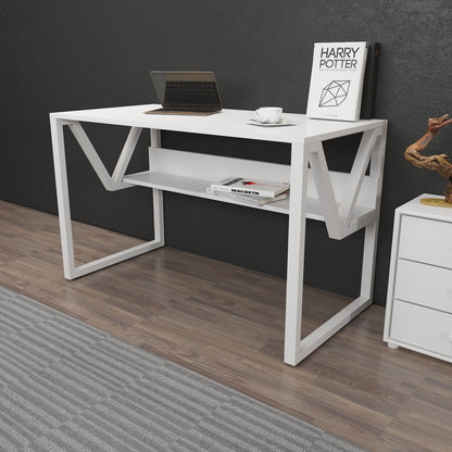 Lona Çal??ma Masas? White White Metal by DECOROTIKA | Souqify