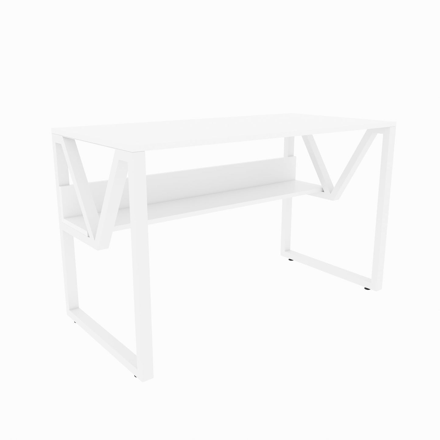 Lona Çal??ma Masas? White White Metal by DECOROTIKA | Souqify