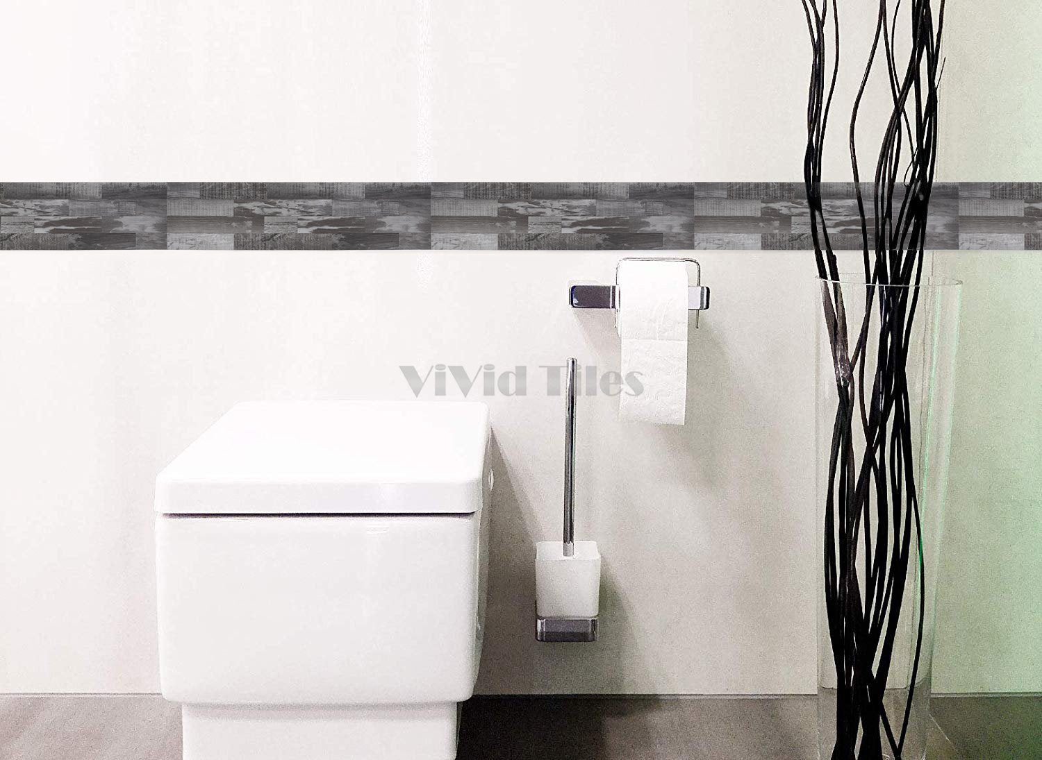 Long Strip Wood Look PVC Composite Tile WJ-89 by Vivid Tiles | Souqify
