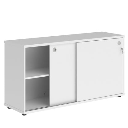 LOW HEIGHT CABINET, MADE IN E1 LAMINATE CHIPBOARD, WITH WOODEN SLIDE DOORS by Treejar | Souqify
