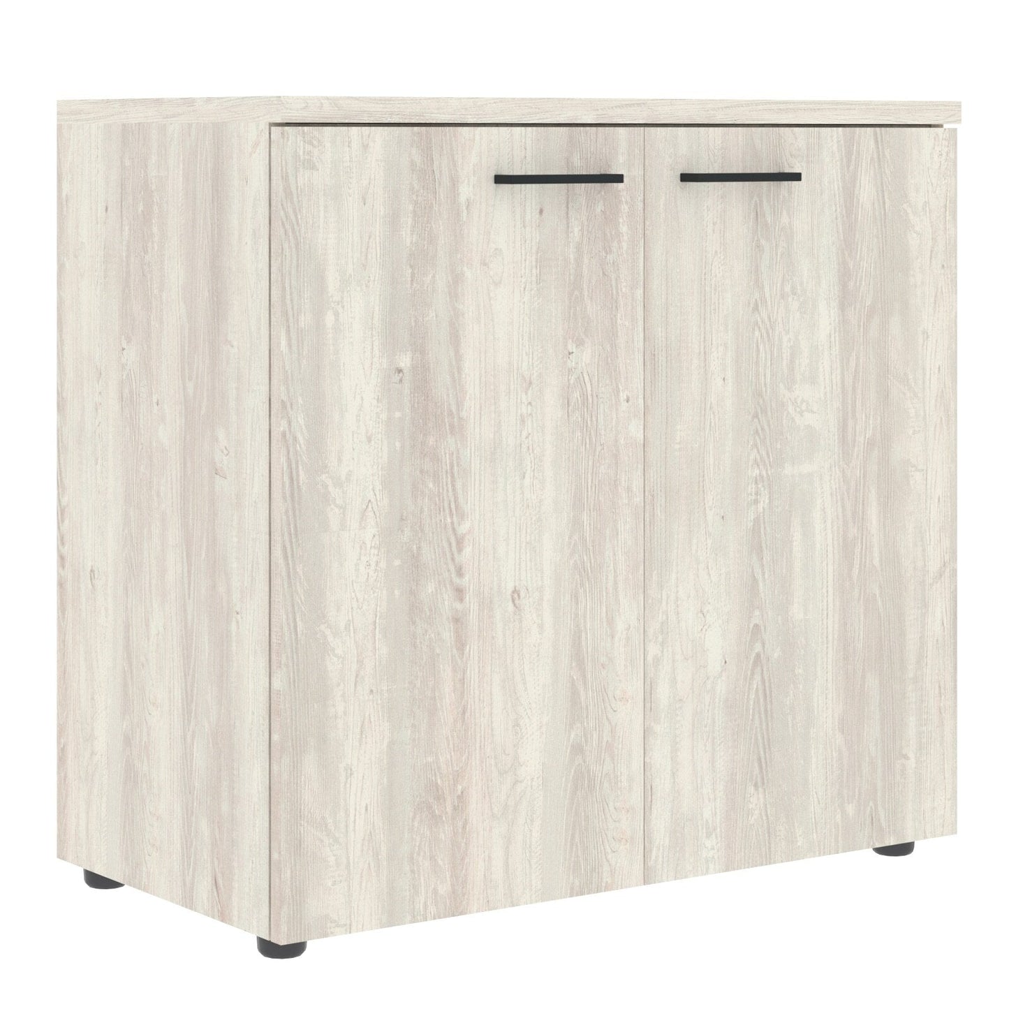 LOW HEIGHT CABINET, MADE IN E1 LAMINATE CHIPBOARD, WITH WOODEN SWING DOORS by Treejar | Souqify