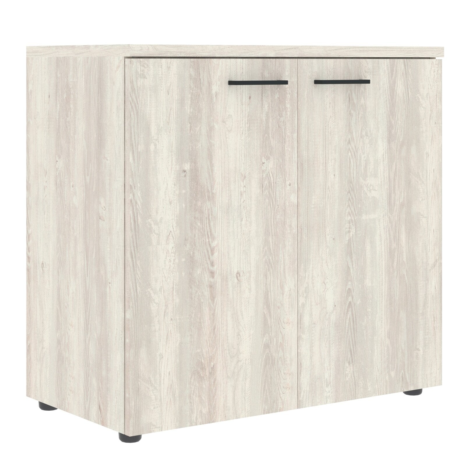 LOW HEIGHT CABINET, MADE IN E1 LAMINATE CHIPBOARD, WITH WOODEN SWING DOORS by Treejar | Souqify