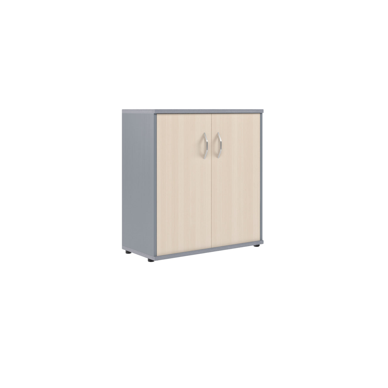 LOW HEIGHT CABINET, MADE IN E1 LAMINATE CHIPBOARD, WITH WOODEN SWING DOORS by Treejar | Souqify