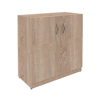 LOW HEIGHT CABINET MADE IN E1 LAMINATE CHIPBOARD WITH WOODEN SWING DOORS by Treejar | Souqify