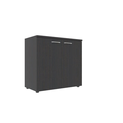 LOW HEIGHT CABINET, MADE IN E1 LAMINATE CHIPBOARD, WITH WOODEN SWING DOORS by Treejar | Souqify