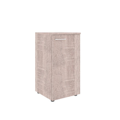 LOW HEIGHT CABINET, MADE IN E1 LAMINATE CHIPBOARD, WITH WOODEN SWING DOORS by Treejar | Souqify