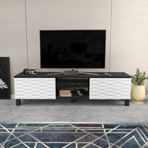 LUKAS TV Unit BENDIRE White by DECOROTIKA | Souqify