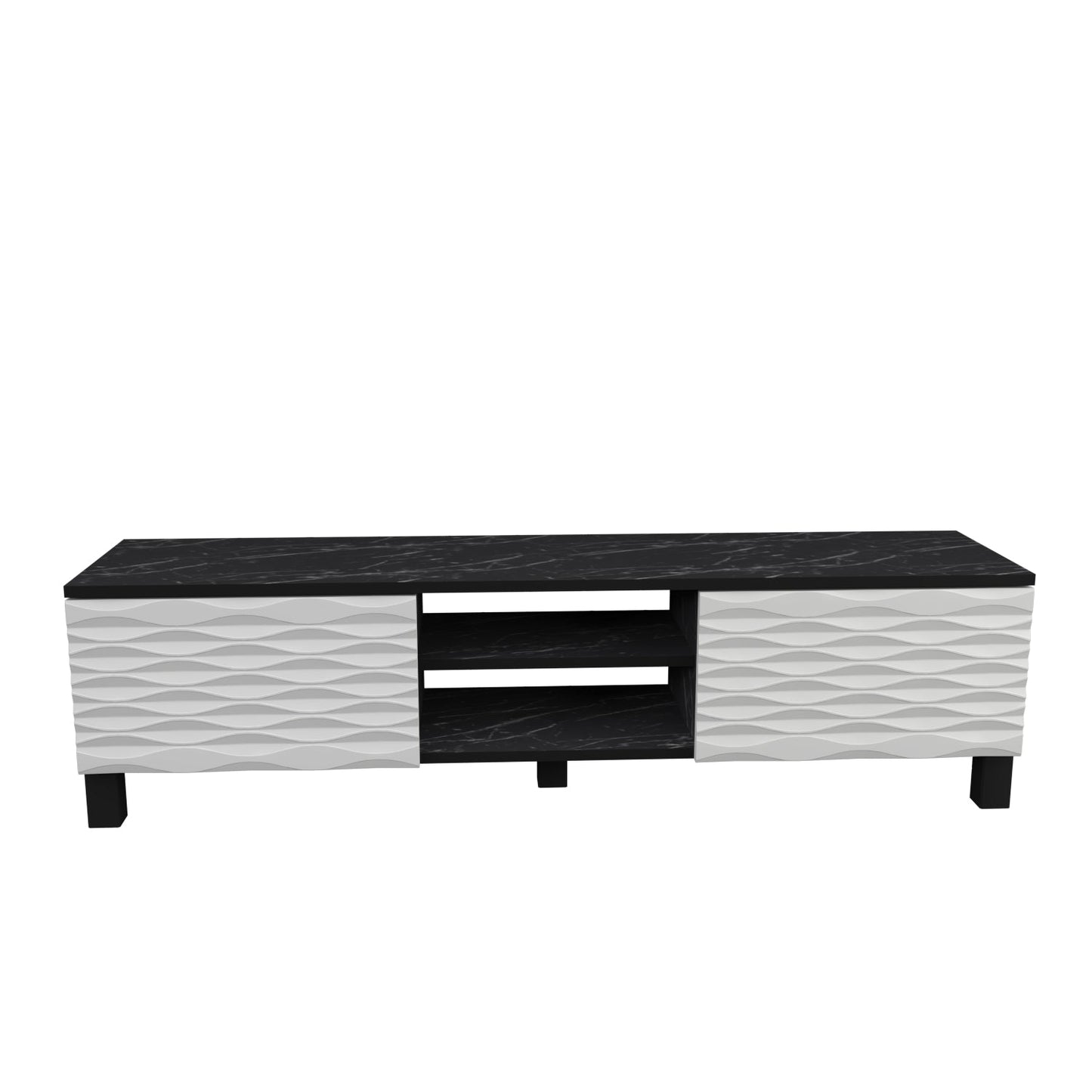 LUKAS TV Unit BENDIRE White by DECOROTIKA | Souqify