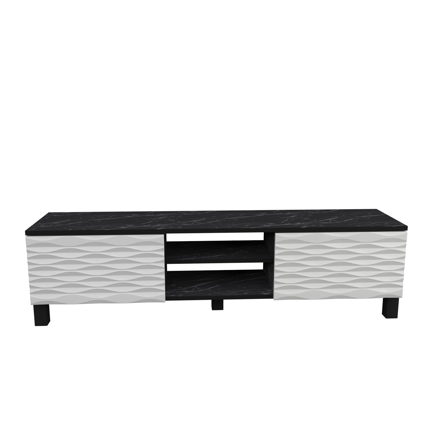 LUKAS TV Unit BENDIRE White by DECOROTIKA | Souqify
