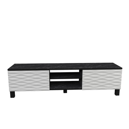 LUKAS TV Unit BENDIRE White by DECOROTIKA | Souqify