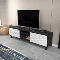 LUKAS TV Unit BENDIRE White by DECOROTIKA | Souqify