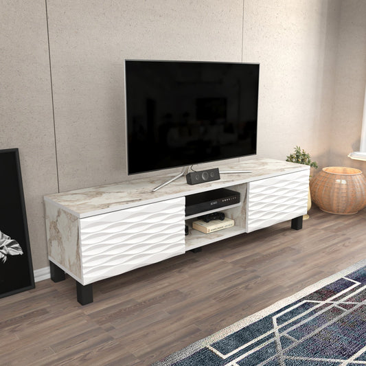LUKAS TV Unit EPHESUS White by DECOROTIKA | Souqify