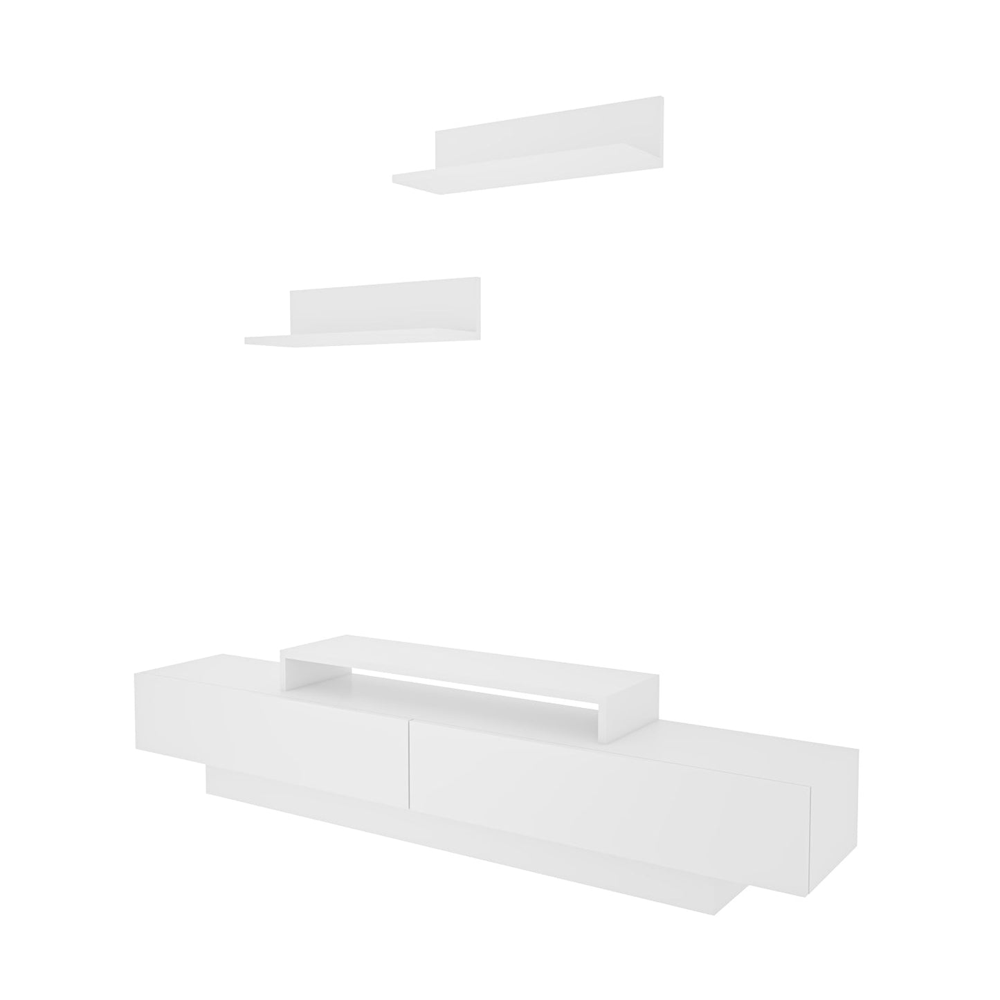 Lusi TV Unit-White&White by DECOROTIKA | Souqify