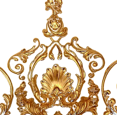 Luxurious Gold Rococo-Style Wall Panel by MANSIO | Souqify
