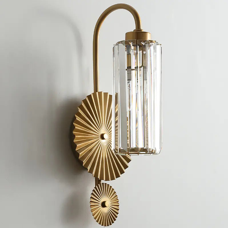 Luxury Crystal Wall Lamps Living Room Background Led Wall Lamp Interior Hotel Bedside Lamp Staircase Aisle Decorative Light Gold by Zhongsan | Souqify