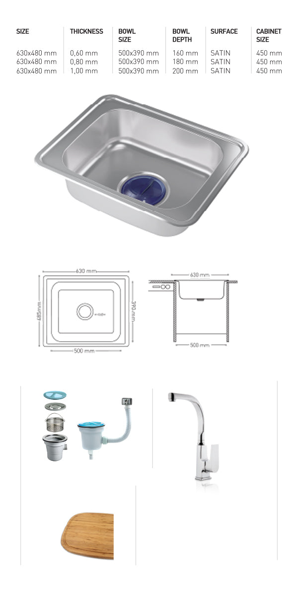 M008 MAK SERIES 2,5 BOWLS KITCHEN SINK by Maykromluks | Souqify