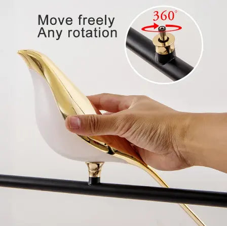 Magpie Bird Lamp LED Wall Lamp Bedroom Bedside Parlor Background Wall Decoration Wall Sconce Indoor Lighting Nordic Style Art by Zhongsan | Souqify