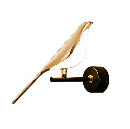Magpie Bird Lamp LED Wall Lamp Bedroom Bedside Parlor Background Wall Decoration Wall Sconce Indoor Lighting Nordic Style Art by Zhongsan | Souqify