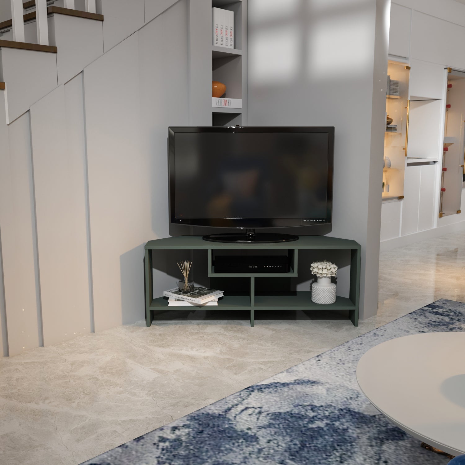 Maldiv Corner TV Unit - Silva by DECOROTIKA | Souqify