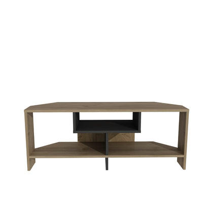 Maldiv Corner TV Unit - Walnut Black by DECOROTIKA | Souqify