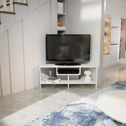Maldiv Corner TV Unit - White by DECOROTIKA | Souqify