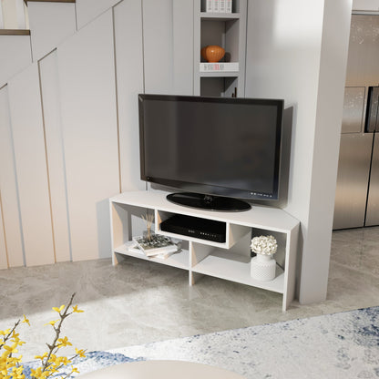 Maldiv Corner TV Unit - White by DECOROTIKA | Souqify