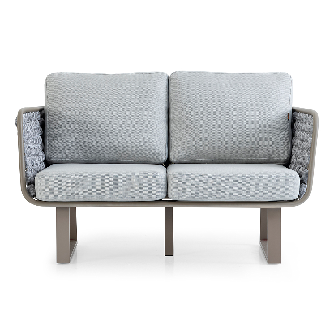 Maroc 2 Seater ALUMINIUM, 135 CM by SANCREA | Souqify
